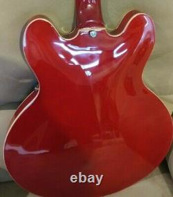 Brand New Grote Semi Hollow Electric Guitar Cherry Red. Set up. Gig Bag. ES335