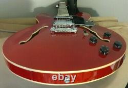 Brand New Grote Semi Hollow Electric Guitar Cherry Red. Set up. Gig Bag. ES335