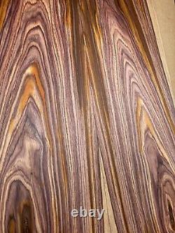 COCOBOLO ROSEWOOD Book Matched Set For Luthier Guitar Top Or Back Tonewood