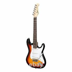 Casino ST-Style Short Scale 3/4 Size Electric Guitar Set Trans Sunburst