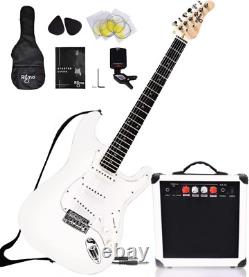 Complete 39 Inch Guitar and Amp Bundle Kit for Beginners-Starter Set Includes 6