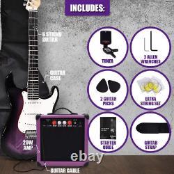 Complete 39 Inch Guitar and Amp Bundle Kit for Beginners-Starter Set Includes 6