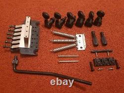Complete Set Of Floyd Rose FRT-O2000 Tremolo BH43 withScrewless Tuners In Black