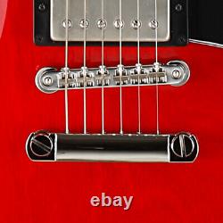 Cort Source Red Cherry Semi Hollow Alnico Set Neck Chamber Maple Electric Guitar