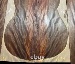 Curly Hawaiian Ohia tonewood guitar luthier set back and sides OM