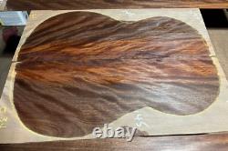 Curly Hawaiian Ohia tonewood guitar luthier set back and sides OM