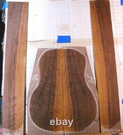 Curly eastern black walnut tonewood guitar luthier set back and sides