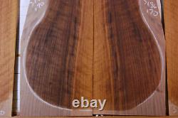 Curly eastern black walnut tonewood guitar luthier set back and sides