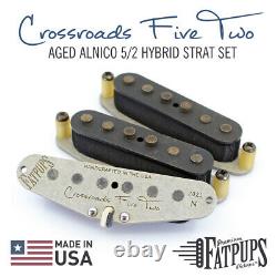 Custom Aged Strat Pickup Set Hand Wound ALNICO 5/2 for Stratocaster Guitar