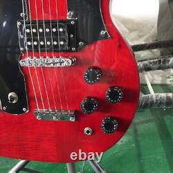 Custom Double Neck Red Solid Body SG Electric Guitar 12+6 String Set in Joint