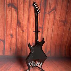 Custom HH Pickups Black Electric Guitar Basswood Black 6 Strings Set in Joint