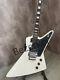 Custom High Quality White Explorer Electric Guitar With Floyd Rose Shaker