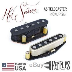 Custom Tele Pickup Set for Telecaster Style Guitar ALNICO 5 Hand Wound USA