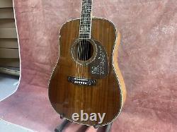 D-45 Solid Acacia acoustic guitar abalone setting Rosewood fingerboard pattern