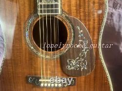 D-45 Solid Acacia acoustic guitar abalone setting Rosewood fingerboard pattern