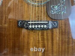 D-45 Solid Acacia acoustic guitar abalone setting Rosewood fingerboard pattern