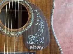 D-45 Solid Acacia acoustic guitar abalone setting Rosewood fingerboard pattern