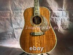 D-45 Solid Acacia acoustic guitar abalone setting Rosewood fingerboard pattern