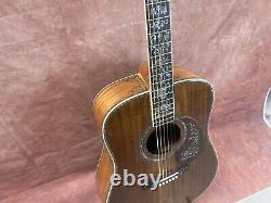 D-45 Solid Acacia acoustic guitar abalone setting Rosewood fingerboard pattern