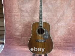 D-45 Solid Acacia acoustic guitar abalone setting Rosewood fingerboard pattern