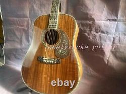 D-45 Solid Acacia acoustic guitar abalone setting Rosewood fingerboard pattern