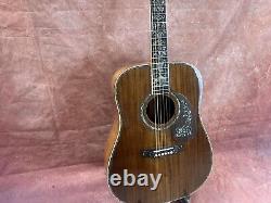 D-45 Solid Acacia acoustic guitar abalone setting Rosewood fingerboard pattern