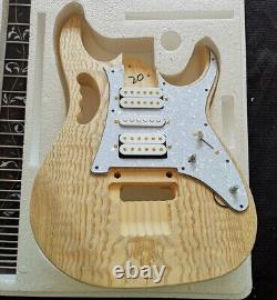 DIY 1 set Unfinished Electric Guitar Kit Guitar Neck & Body basswood all parts