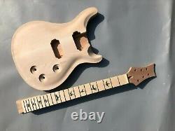 DIY 1 set Unfinished Guitar Neck And Body Electric Guitar Kit