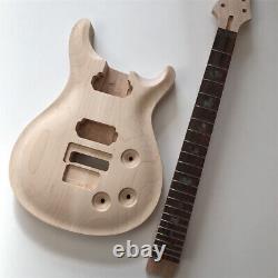 DIY 1 set Unfinished Guitar Neck And Body Electric Guitar Kit