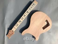 DIY 1 set Unfinished Guitar Neck And Body Electric Guitar Kit