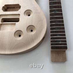 DIY 1 set Unfinished Guitar Neck And Body Electric Guitar Kit