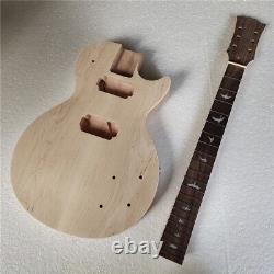 DIY 1 set Unfinished Guitar Neck And Body Electric Guitar Kit bolt-on neck