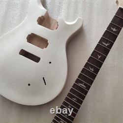 DIY 1 set Unfinished Guitar Neck And Body PRS Style Electric Guitar Kit