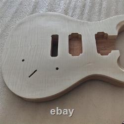 DIY 1 set Unfinished Guitar Neck And Body PRS Style Electric Guitar Kit