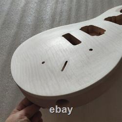 DIY 1 set Unfinished Guitar Neck And Body PRS Style Electric Guitar Kit