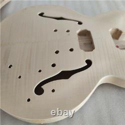 DIY 1 set unfinished guitar neck and body 335 style electric guitar kit
