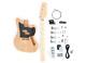Diy Electric Bass Guitar Kit Offset P-j Bass Build Your Own Guitar Complete Set