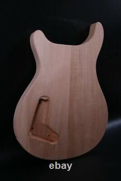 DIY Electric Guitar Body Mahogany Body Flame Maple Cap Set in Heel PRS style