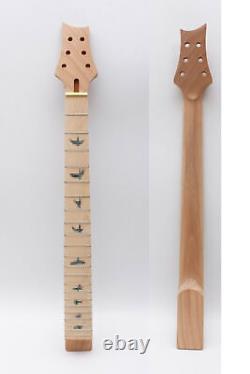 DIY Electric Guitar Kit 22 Fret 24.75 Inch Mahopany Body Maple Fretboard Set In