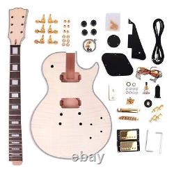 DIY Electric Guitar Kit Archtop Flame Maple Top Free Shipping Fast Delivery