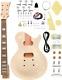 Diy Electric Guitar Kit Beginner Kits 6 String With Curved Mahogany Body Aaa Fla