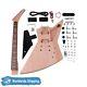 Diy Electric Guitar Kit Ex Type Mahogany Body Triangle Inlay Free Shipping