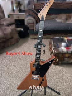 DIY Electric Guitar Kit Ex Type Mahogany Body triangle Inlay FREE SHIPPING