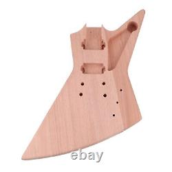 DIY Electric Guitar Kit Ex Type Mahogany Body triangle Inlay FREE SHIPPING