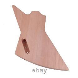 DIY Electric Guitar Kit Ex Type Mahogany Body triangle Inlay FREE SHIPPING