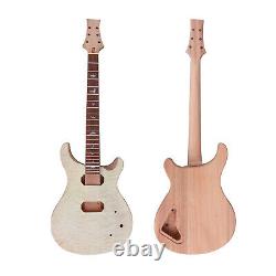 DIY Electric Guitar Kit Mahogany Guitar Body Rosewood Fretboard 22 Fret Set in