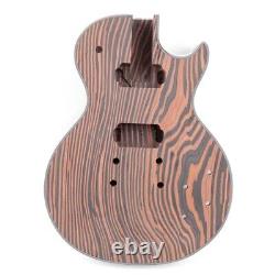 DIY Electric Guitar Kit Zebrawood Body A Set CR Guitar Parts