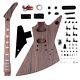 Diy Electric Guitar Kit Zebrawood Body A Set Cr Guitar Parts 6-string