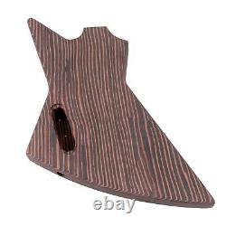 DIY Electric Guitar Kit Zebrawood Body A Set CR Guitar Parts 6-String