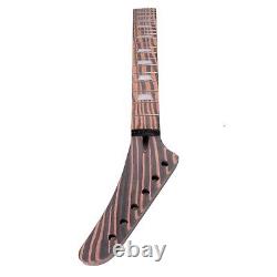 DIY Electric Guitar Kit Zebrawood Body A Set CR Guitar Parts 6-String